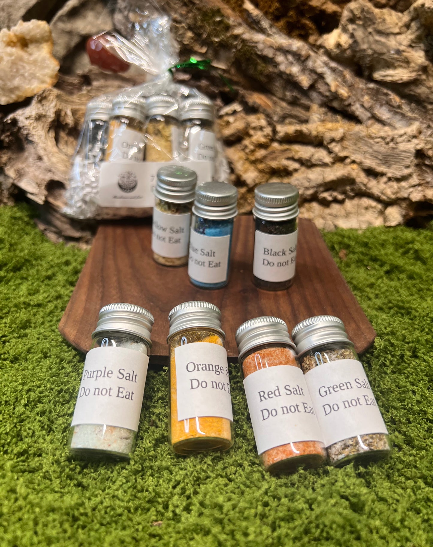 7 pc set of colored salts