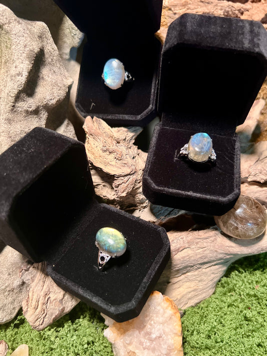 Labradorite ring size 6